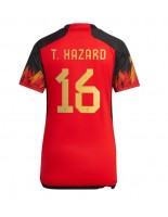 Belgia Thorgan Hazard #16 Kotipaita Naisten MM-kisat 2022 Lyhythihainen
